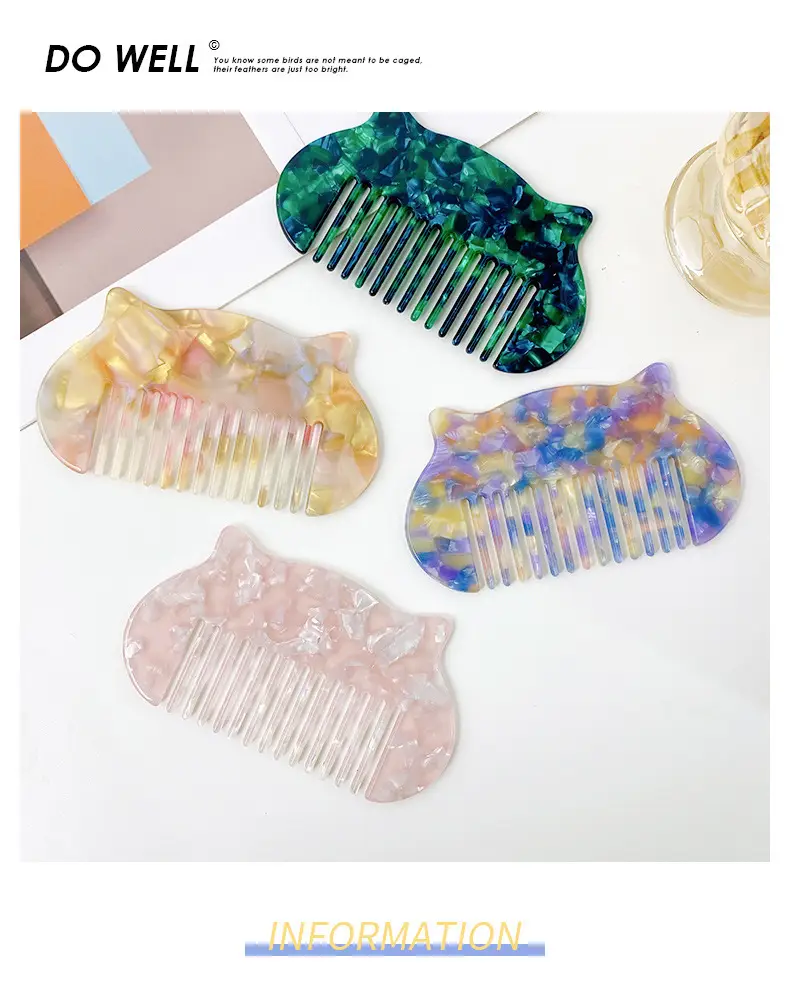 10cm Korean Cartoon Hair Comb Colorful Cartoon Design — feature 1