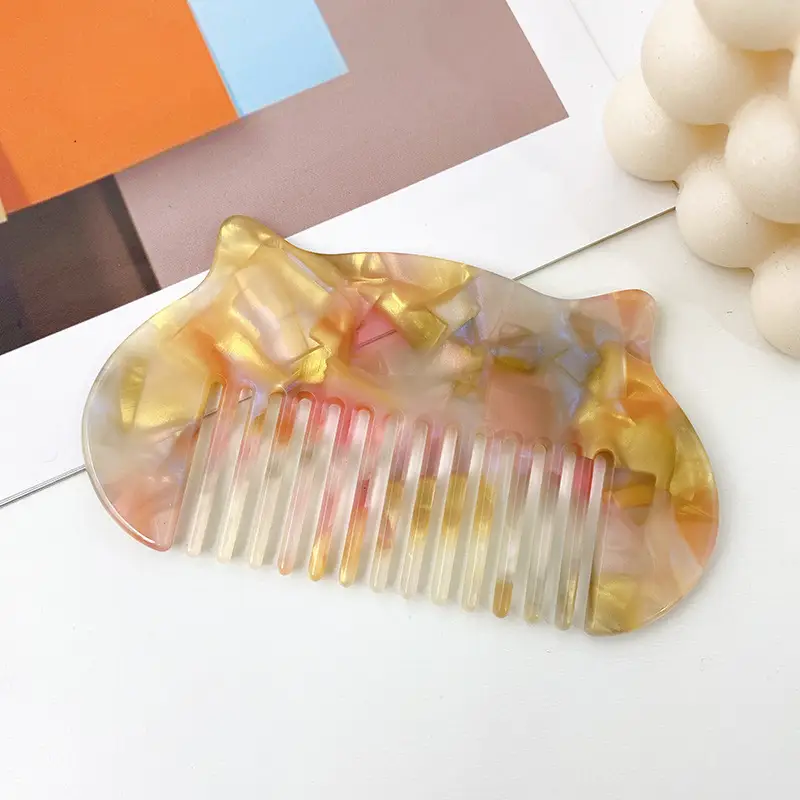 10cm Korean Cartoon Hair Comb Colorful Cartoon Design