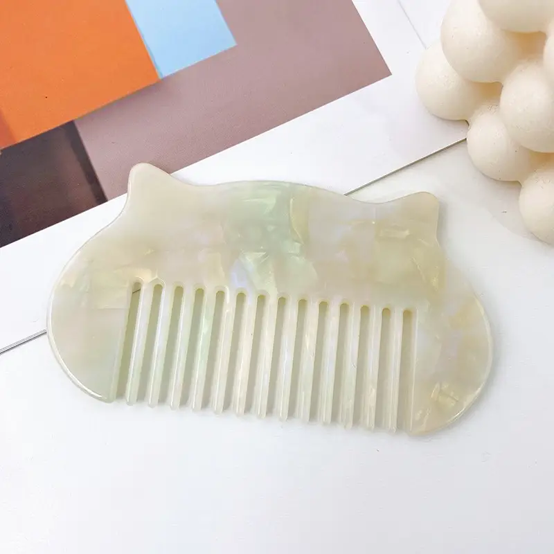 10cm Korean Cartoon Hair Comb Colorful Cartoon Design