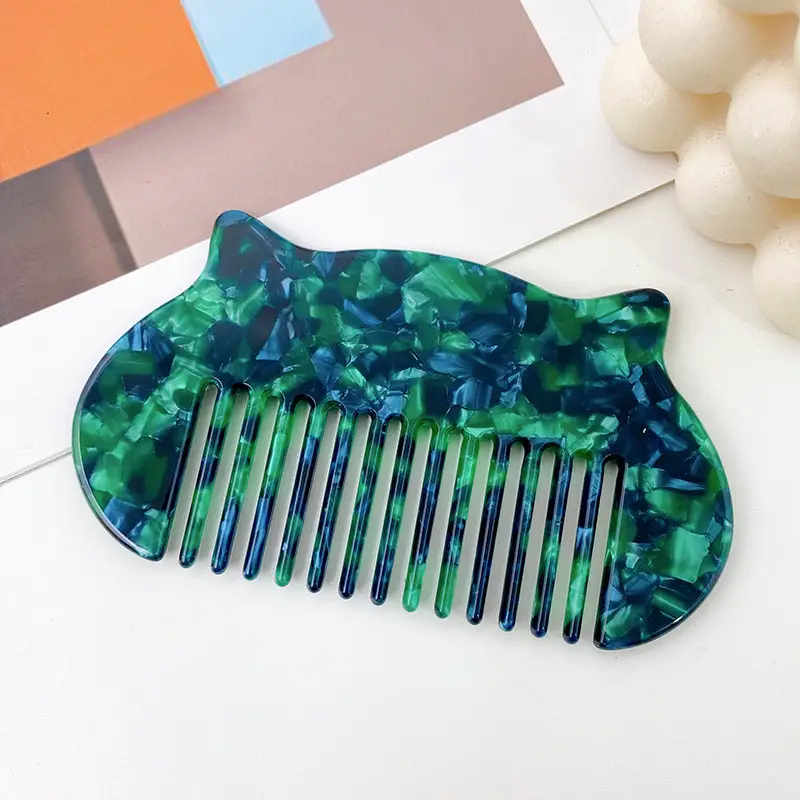 10cm Korean Cartoon Hair Comb Colorful Cartoon Design