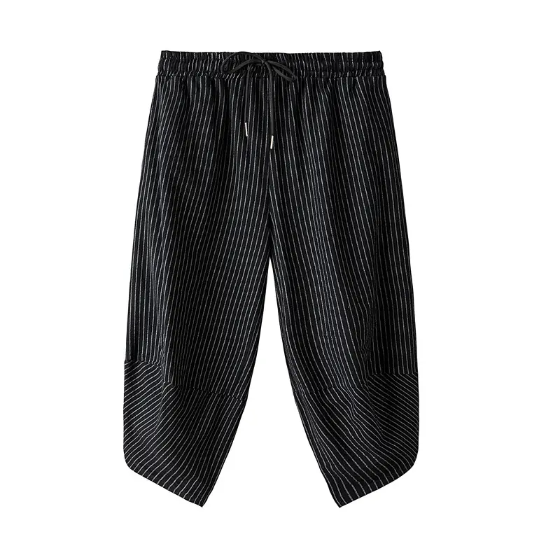 Men Maroon Cropped Pants Harlan Style - Image 9
