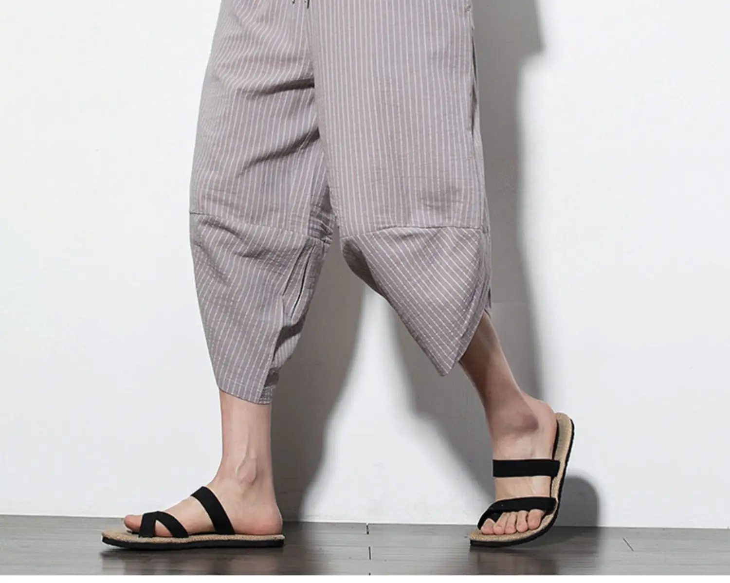 Men Maroon Cropped Pants Harlan Style — feature 15