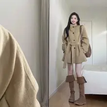 Women Spring Summer Dress Puff Sleeve Lace-Up Waist — feature 2