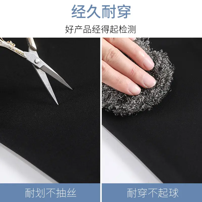 Women Sharkskin Slimming Leggings Black Non-Curling - Image 6
