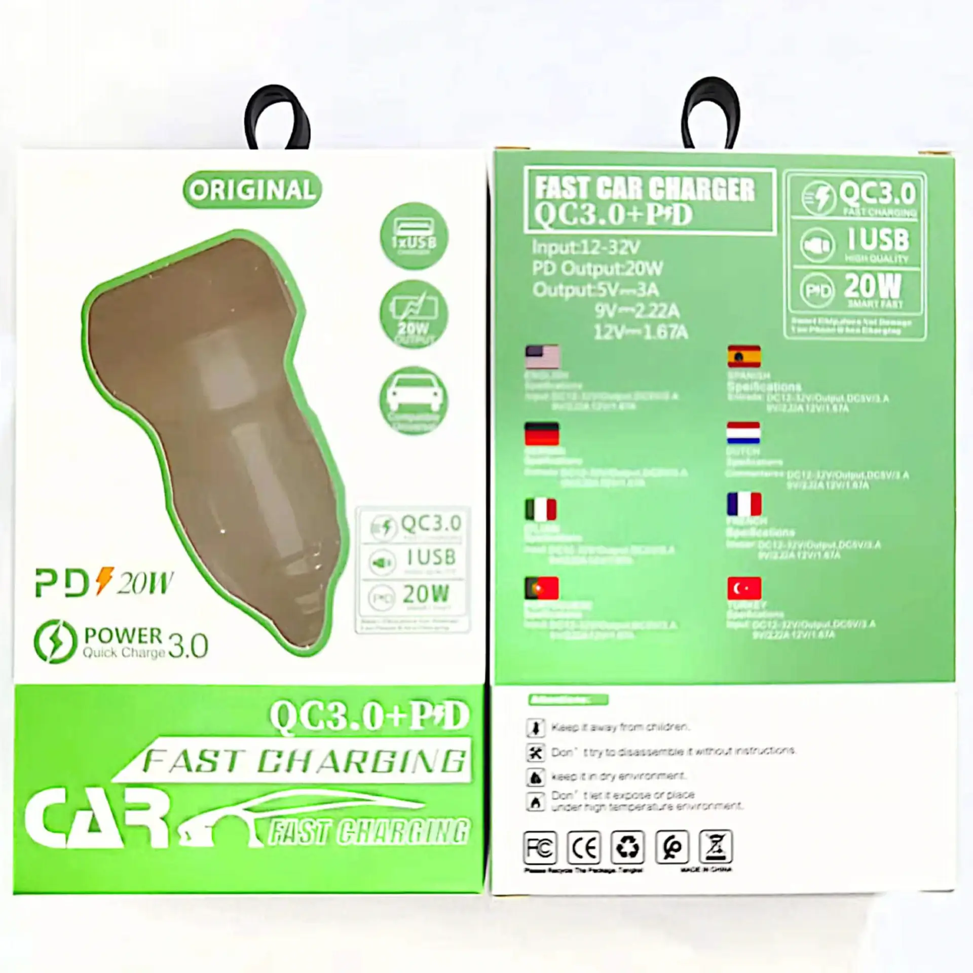 38W QC3.0 PD Car Charger Type-C Fast Charging - Image 3