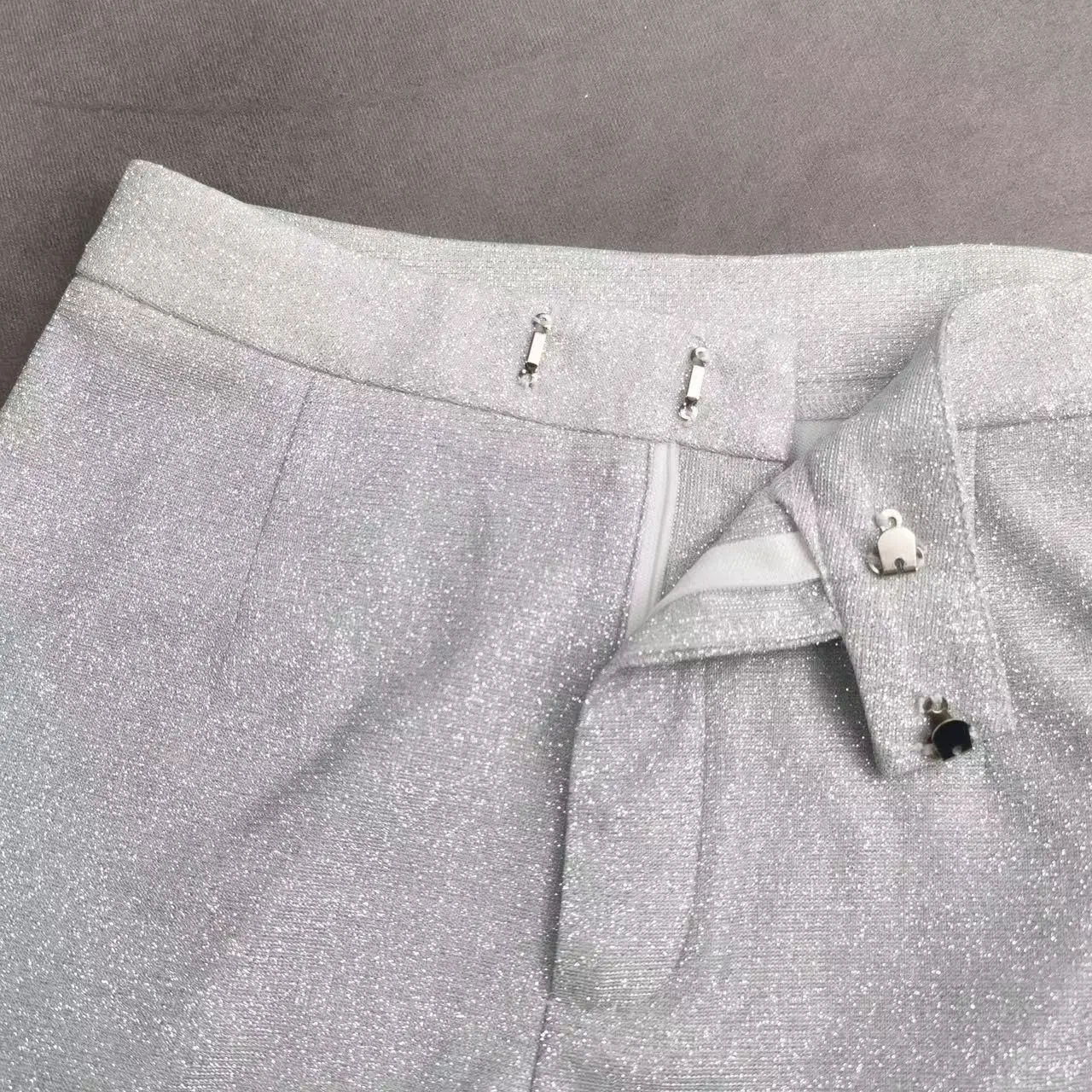 2022 Spring Summer Shiny Suit Jacket Pants Set - Image 2