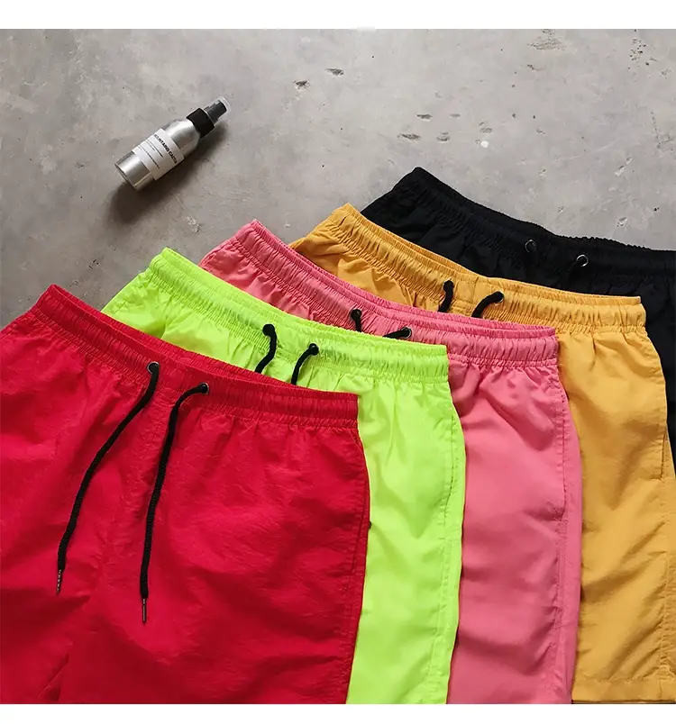 Blue Cotton Casual Shorts for Men Waterproof Surfing Trunks — feature 19
