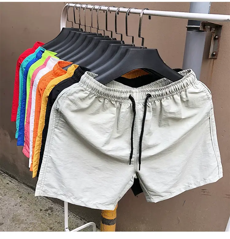 Blue Cotton Casual Shorts for Men Waterproof Surfing Trunks — feature 2