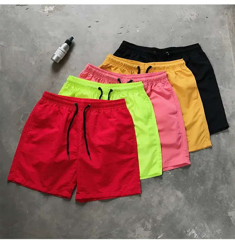 Blue Cotton Casual Shorts for Men Waterproof Surfing Trunks — feature 20