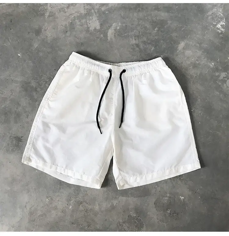 Blue Cotton Casual Shorts for Men Waterproof Surfing Trunks — feature 29