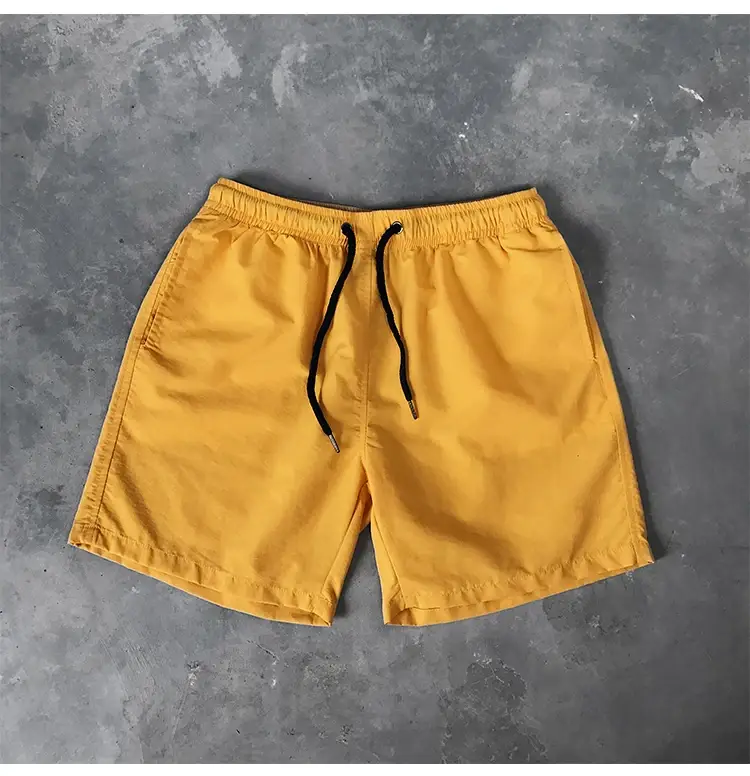Blue Cotton Casual Shorts for Men Waterproof Surfing Trunks — feature 35
