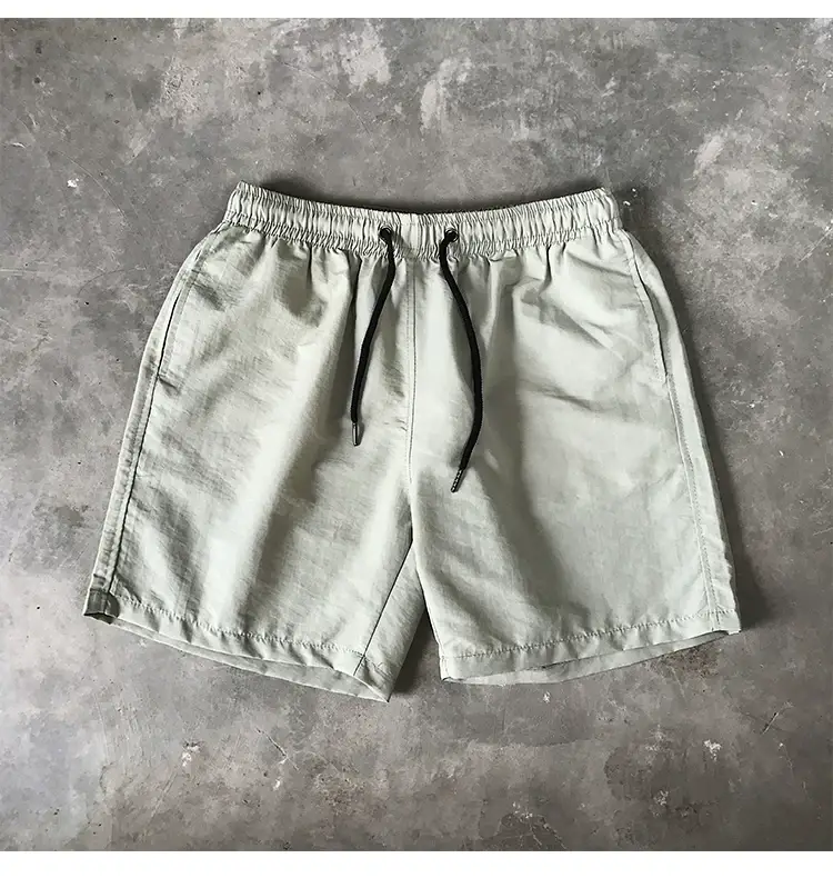 Blue Cotton Casual Shorts for Men Waterproof Surfing Trunks — feature 38