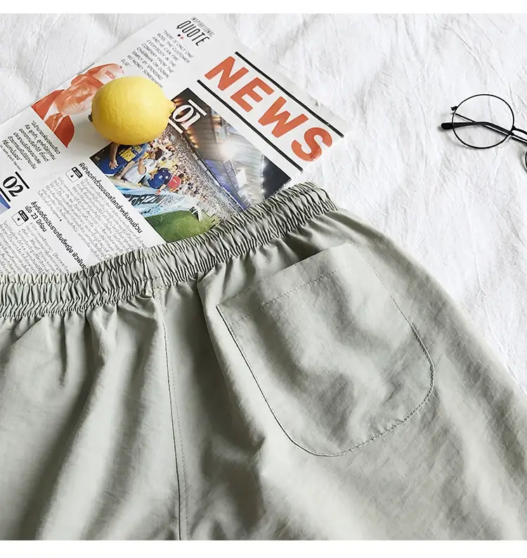 Blue Cotton Casual Shorts for Men Waterproof Surfing Trunks — feature 40