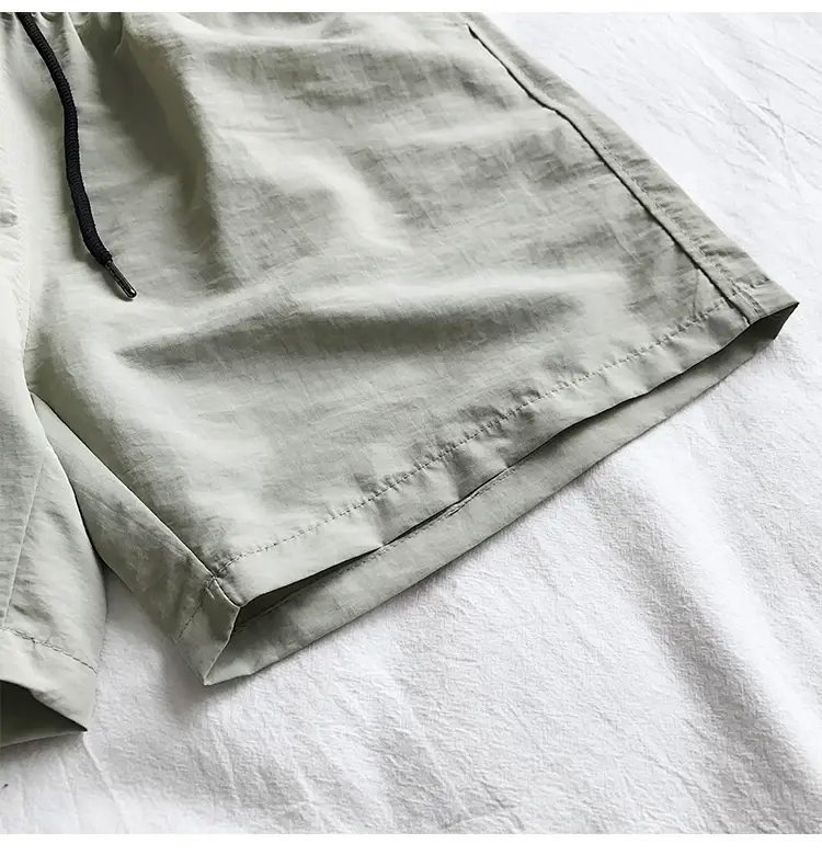 Blue Cotton Casual Shorts for Men Waterproof Surfing Trunks — feature 41