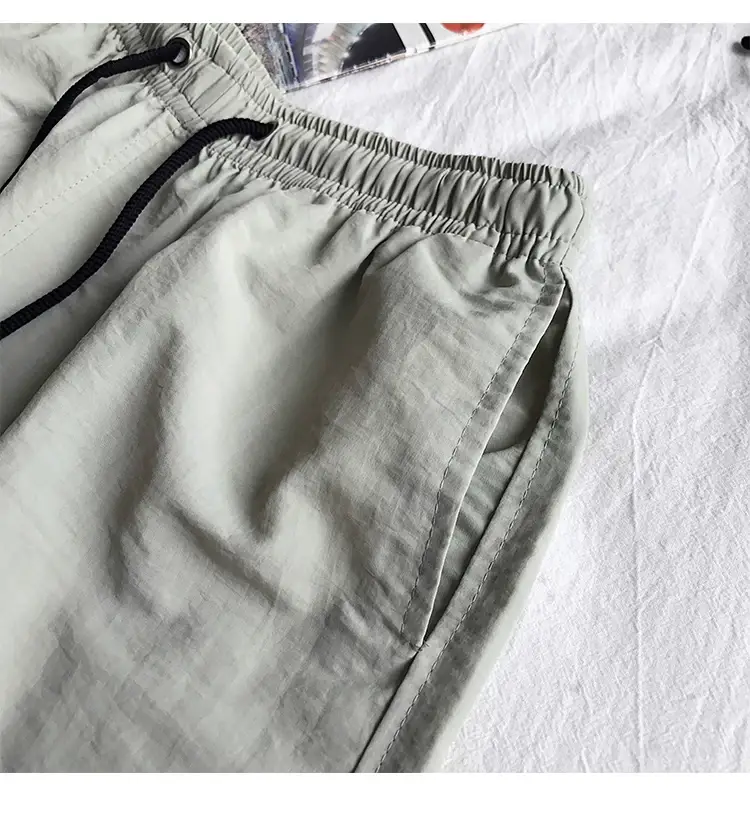 Blue Cotton Casual Shorts for Men Waterproof Surfing Trunks — feature 42