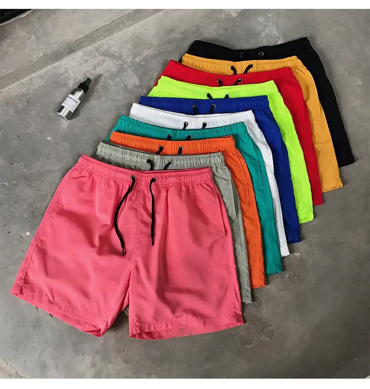 Blue Cotton Casual Shorts for Men Waterproof Surfing Trunks — feature 6