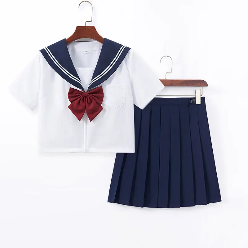 Blue Pleated Skirt for JK School Uniform - Image 9