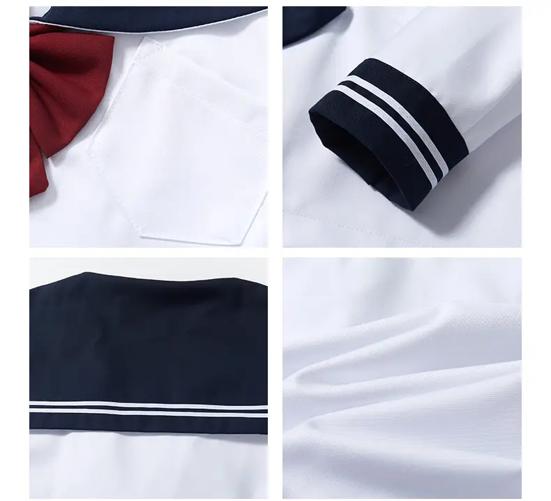 Blue Pleated Skirt for JK School Uniform — feature 12