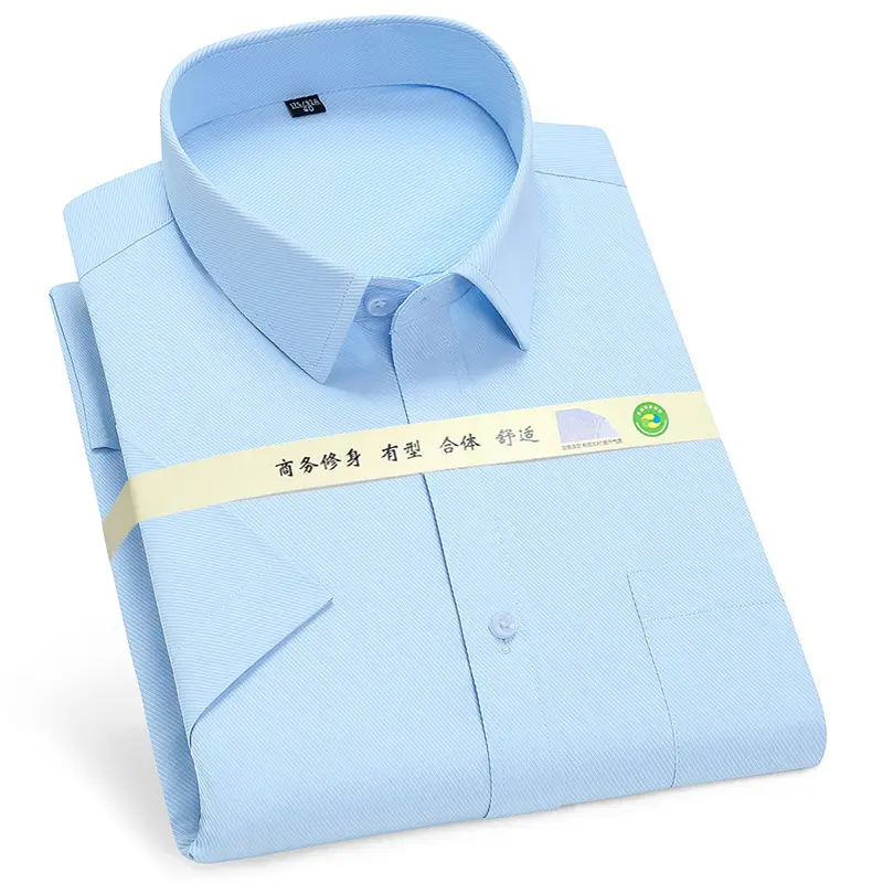 Men Blue Striped Flap Pocket Shirt - Image 9