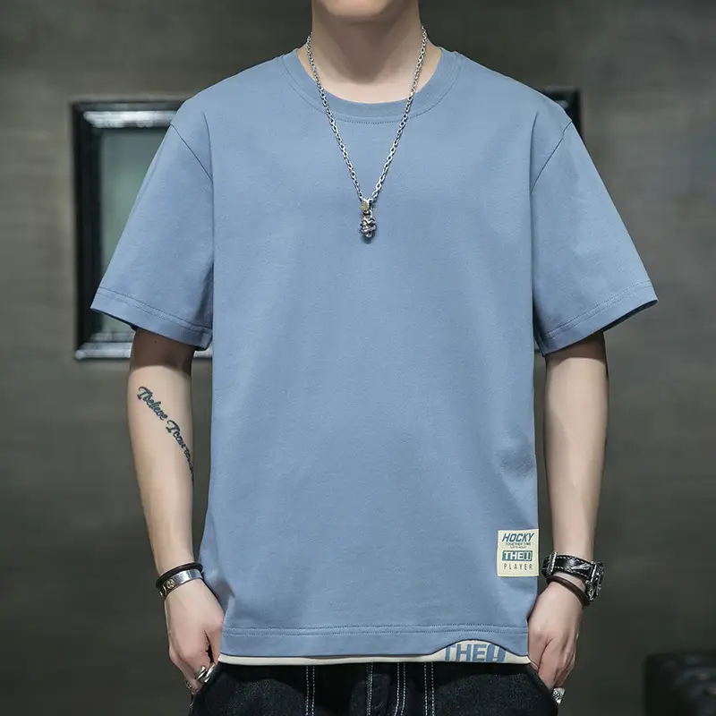 Pure Cotton Paris Print T-Shirt Plus Size Men - Image 3