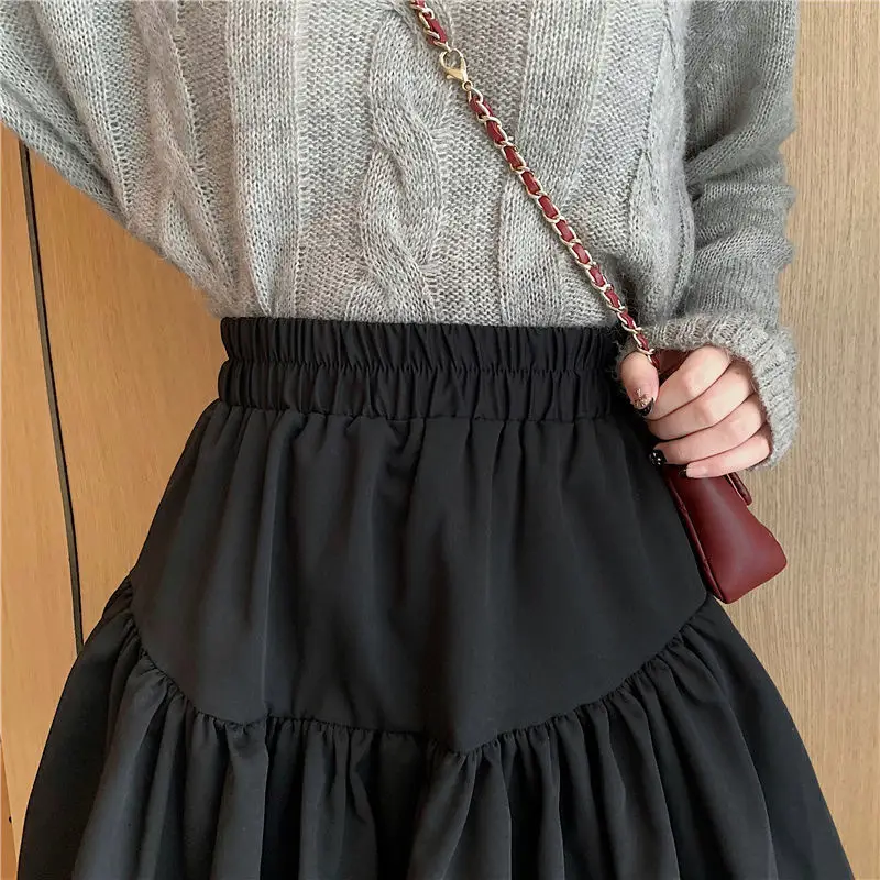 Black Fluffy A-Line Skirt for Women 2025 — feature 21