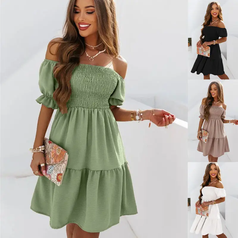 White Off-Shoulder Long Dress for Women Summer - Image 7