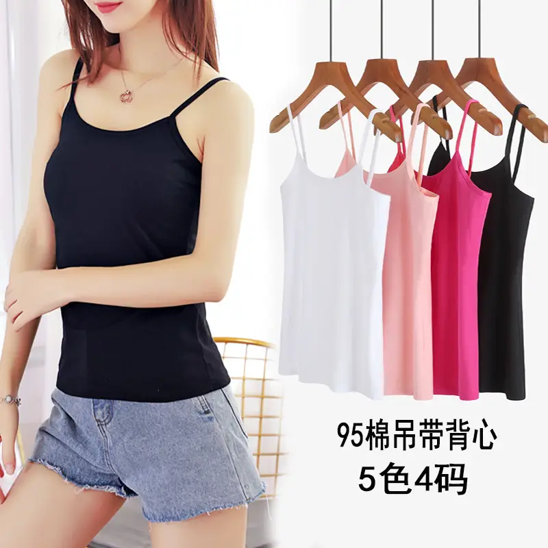 Women's Grey Cotton Sleeveless Camisole Small - Image 28