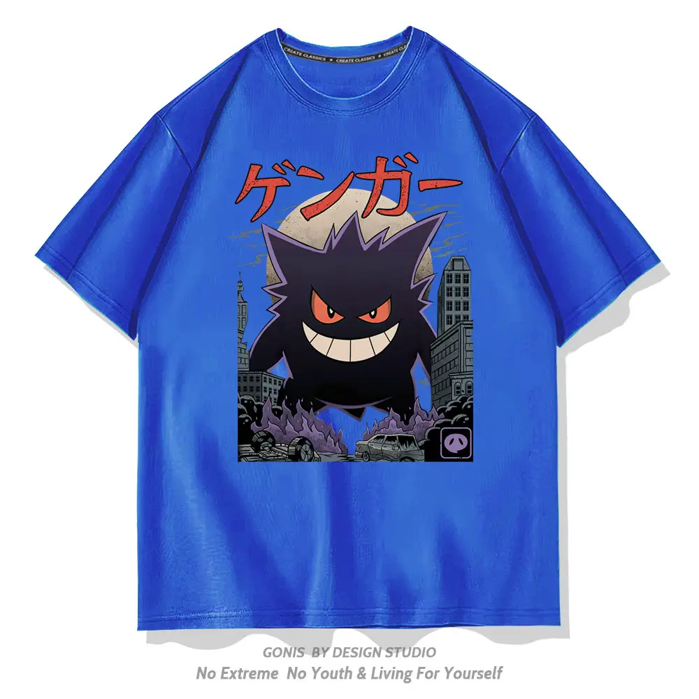 Y Pokémon Ghost Baby Anime T-Shirt Green Short Sleeve - Image 6