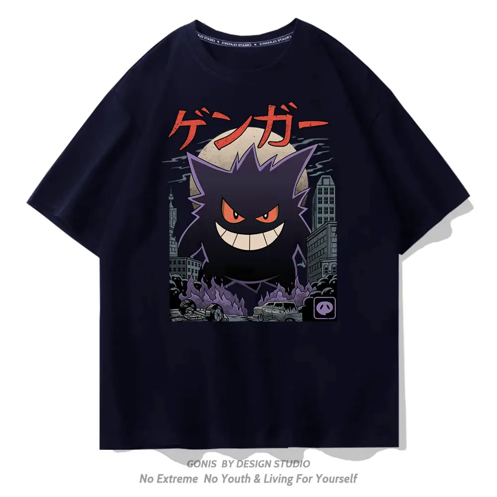 Y Pokémon Ghost Baby Anime T-Shirt Green Short Sleeve - Image 11