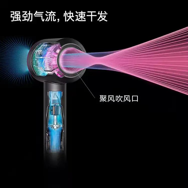 1800W High Power Hair Dryer with Blue Light & Constant Temp - Image 3