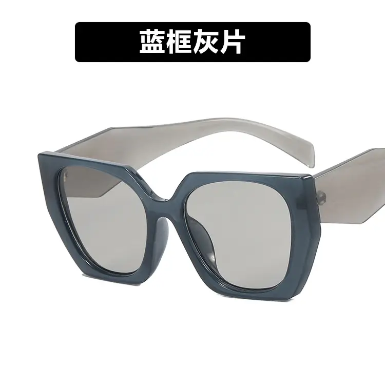 Orange Polygonal Sunglasses for Men Women 2022 - Image 2