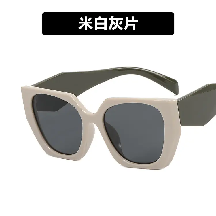 Orange Polygonal Sunglasses for Men Women 2022 - Image 3