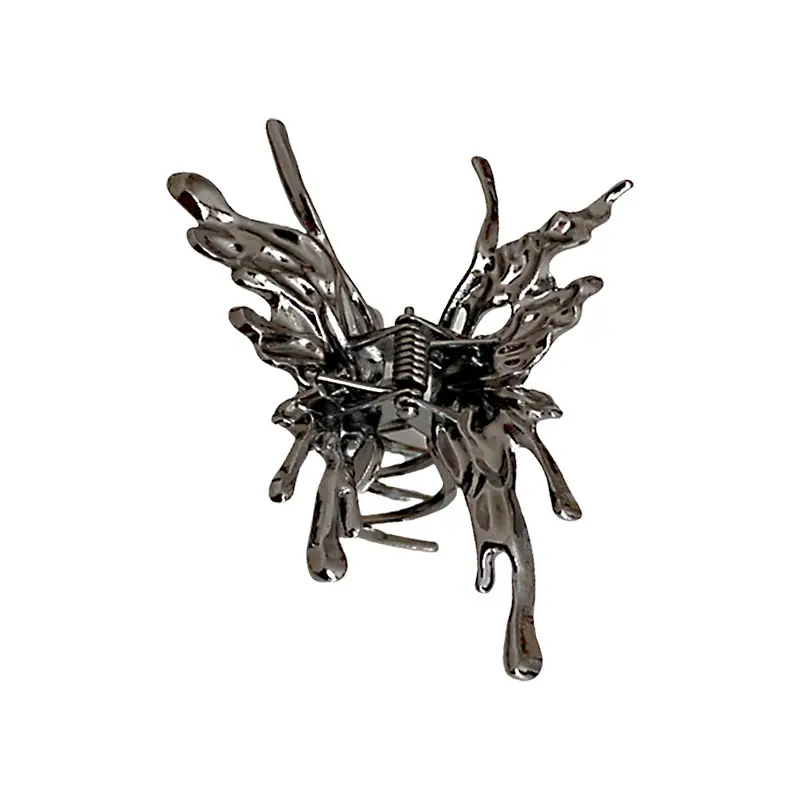 European & American Exaggerated Butterfly Hairpin Clips Metal Cold Wind Back Head Shark Clip Design - Image 6