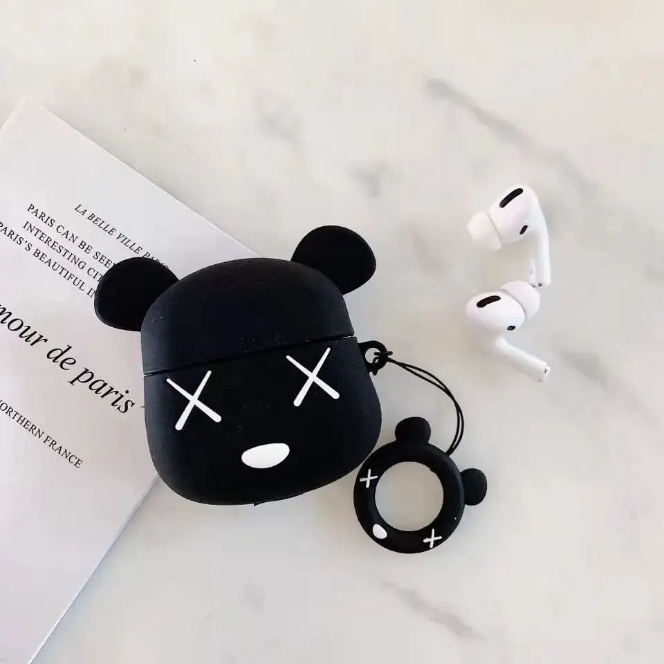 Cat Design Bluetooth Headphone Cover White Anti-Fall - Image 5