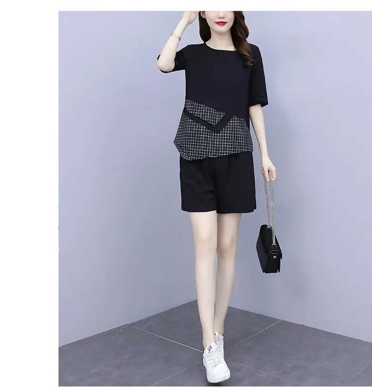Summer Korean Style Plus Size Casual Shorts Set — feature 11
