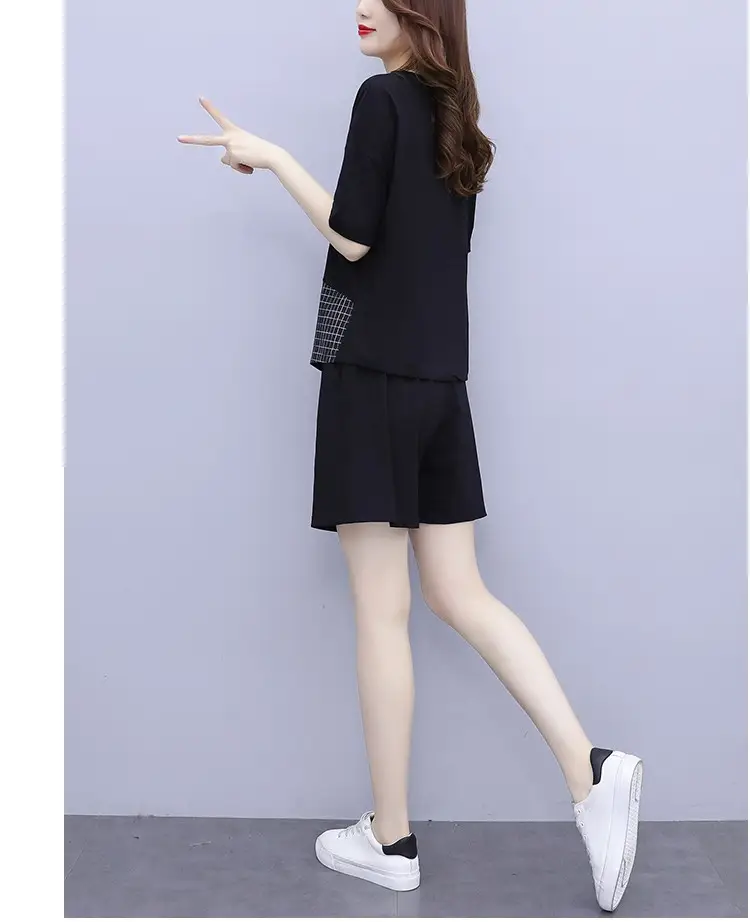 Summer Korean Style Plus Size Casual Shorts Set — feature 13