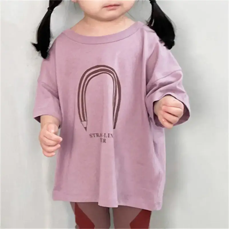 Kids Summer T-Shirt Strayline Pattern Light Blue - Image 3