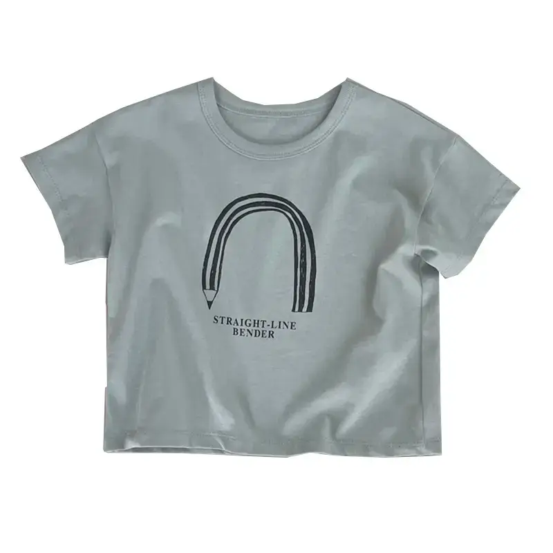 Kids Summer T-Shirt Strayline Pattern Light Blue - Image 7