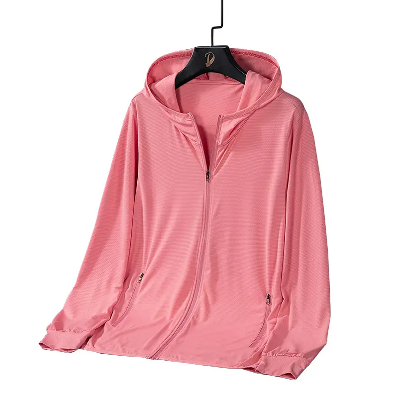 Men's Ice Silk Hoodie Grey Skin-Breathable