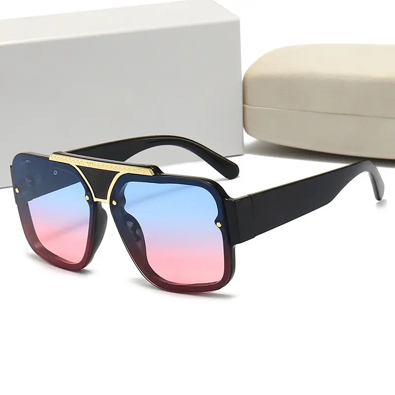 New Men's Black Gold Sunglasses Travel Driving Holiday