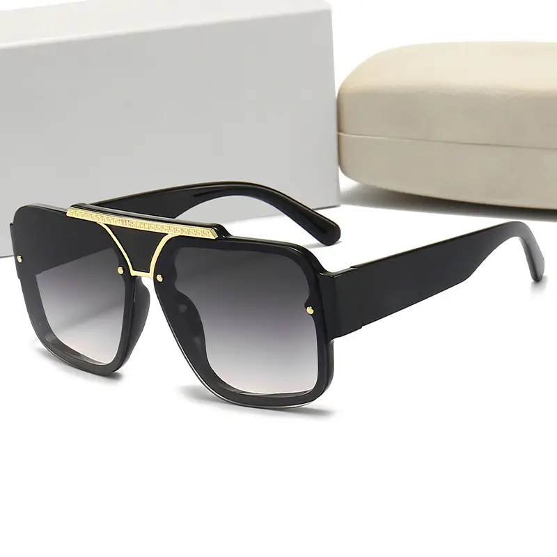 New Men's Black Gold Sunglasses Travel Driving Holiday