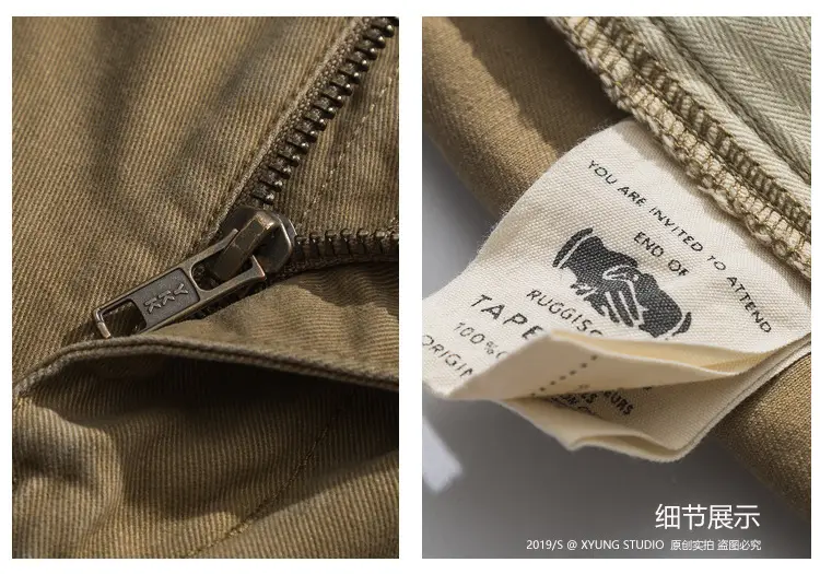 Men's Tanned Cargo Pants with Belt Buckle — feature 12