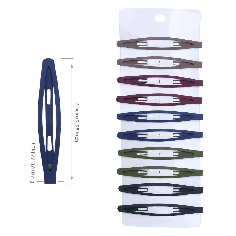 7.5cm Matte BB Clip for Women's Hair - Image 3