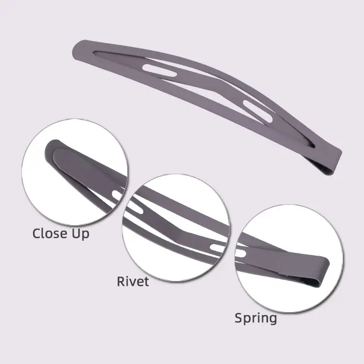 7.5cm Matte BB Clip for Women's Hair - Image 4