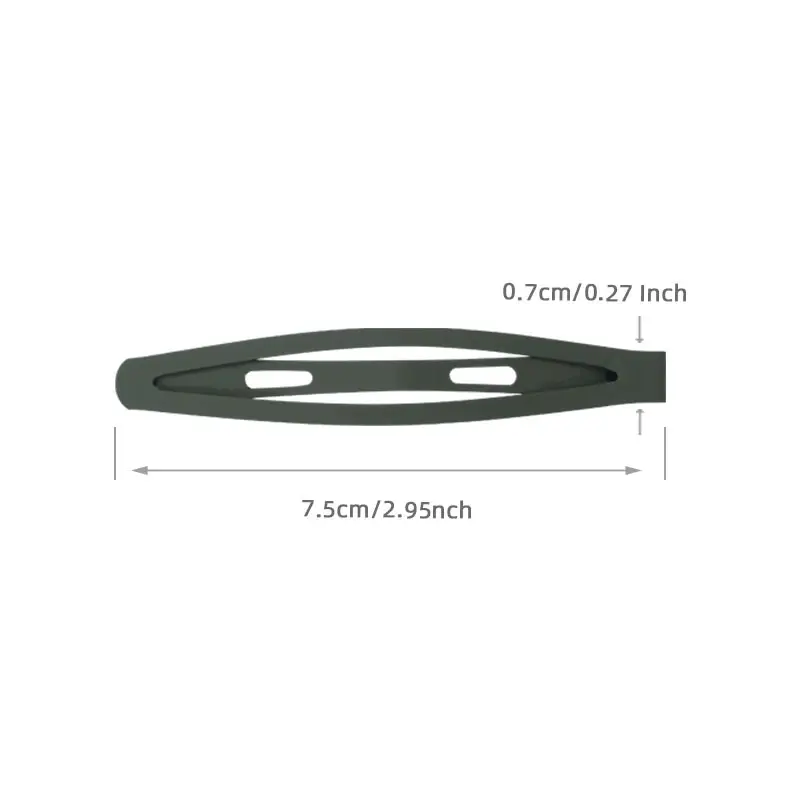 7.5cm Matte BB Clip for Women's Hair - Image 5