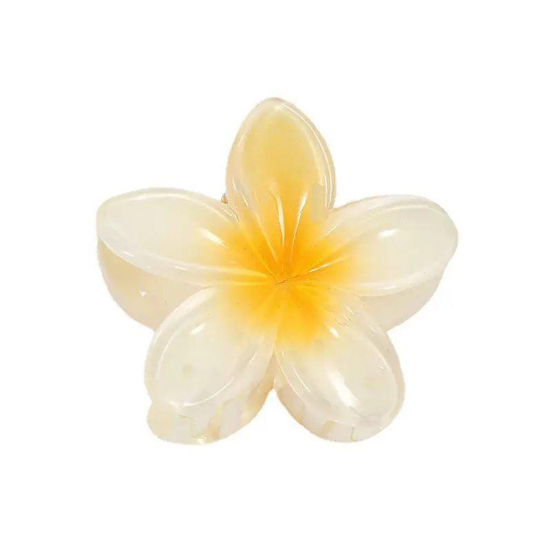 Blue White Acrylic Flower Hairpin for Women