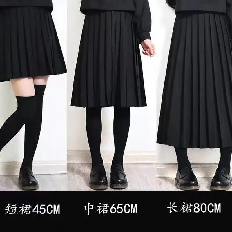 Basic Black Pleated Skirt for Women - Image 8