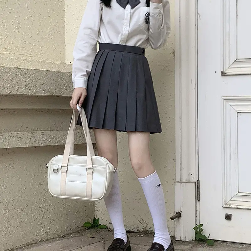 Basic Black Pleated Skirt for Women - Image 7