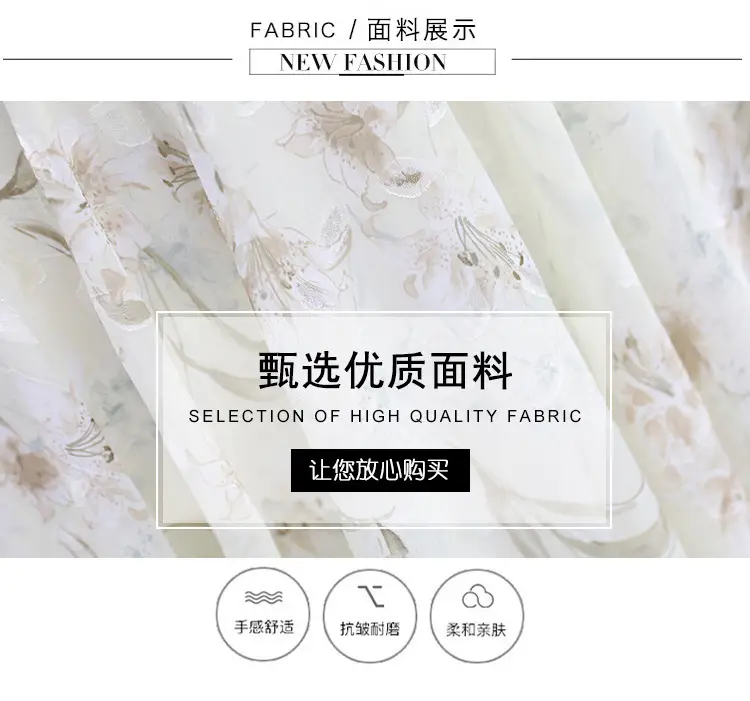 Women's Printed Chiffon Mid-Length Dress Summer 2022 — feature 6