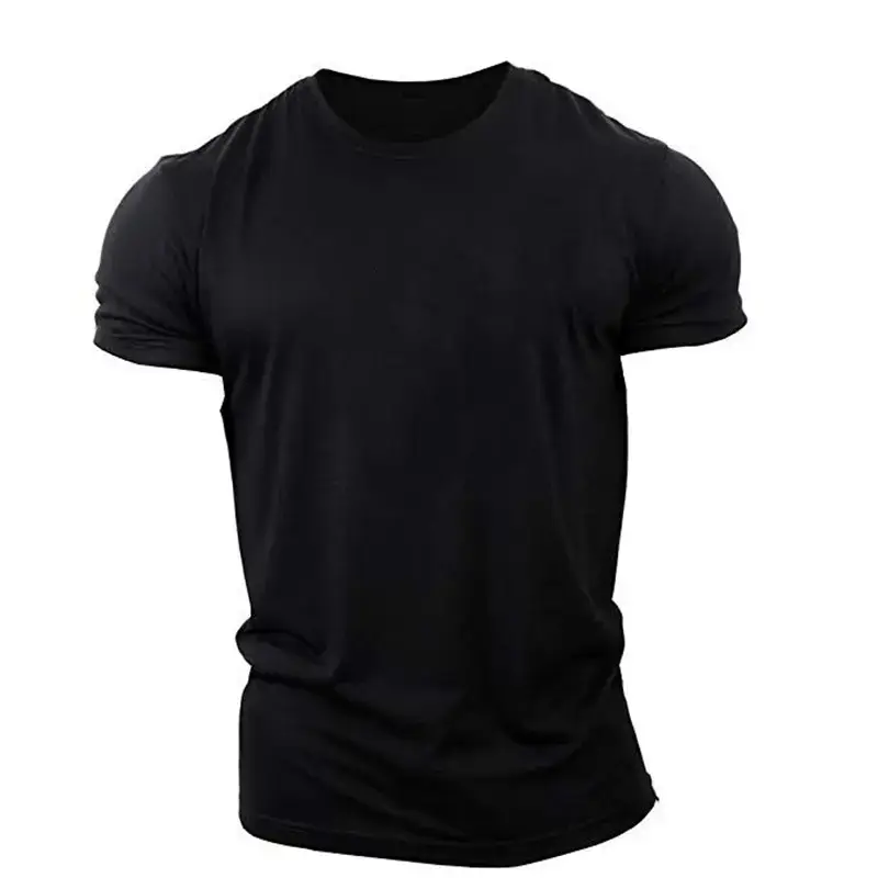 Men Cotton Skull Graphic T-Shirt Black Large - Image 12